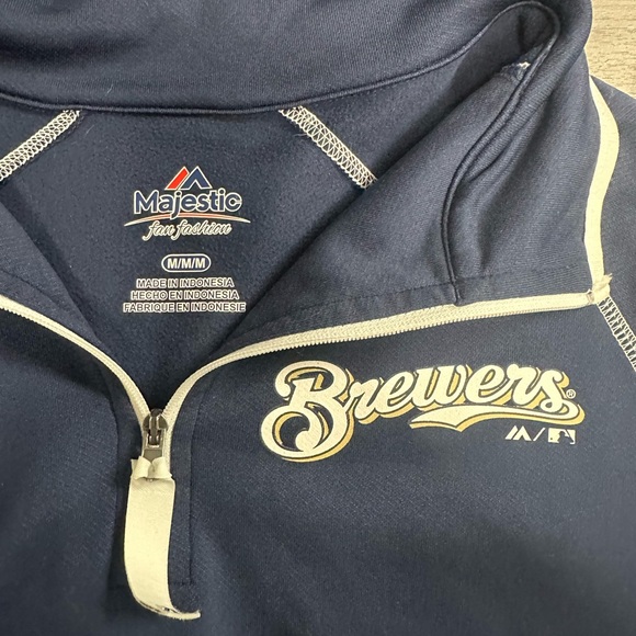 Milwaukee Brewer Women Quarter Zip - Picture 2 of 2